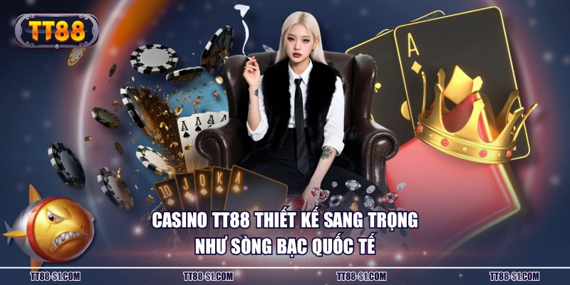 Casino TT88 thiết kế sang trọng như sòng bạc quốc tế